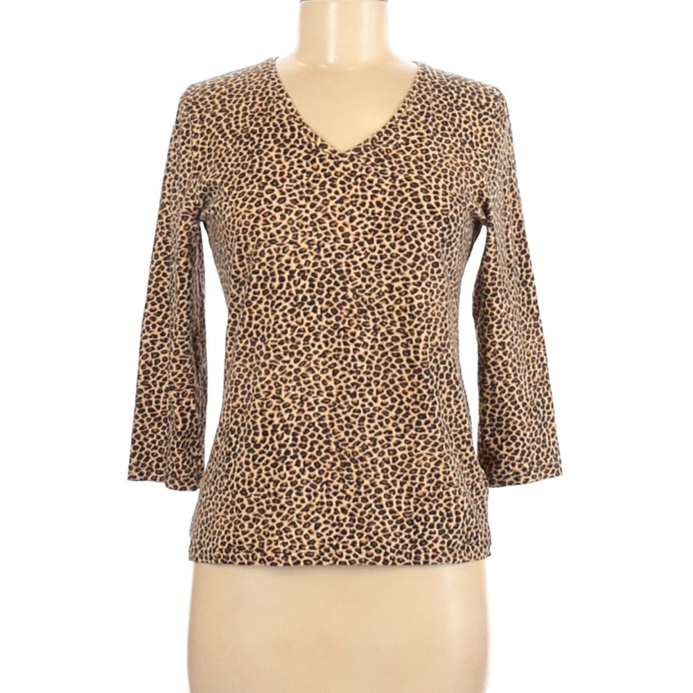 Jones New York Sport Leopard print top
